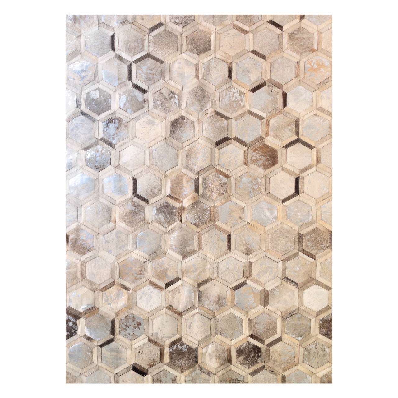 Michael Amini by Nourison Cowhide Leather Rug