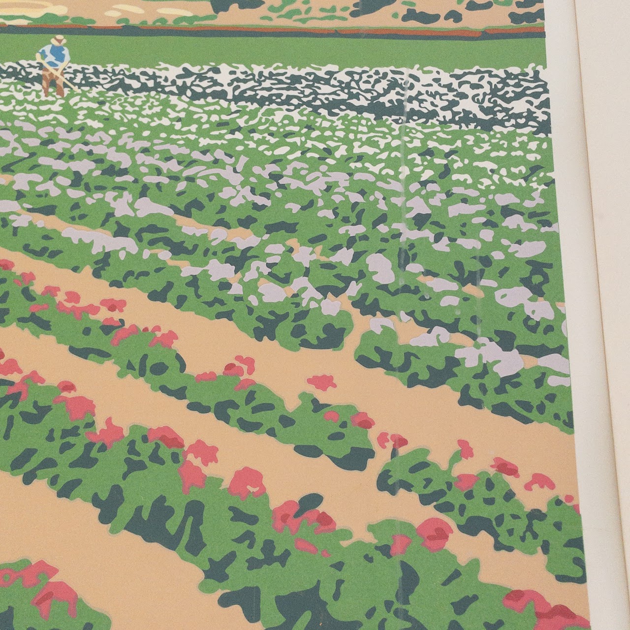 Steven R. Miller Signed 'California Flower Fields' Lithograph