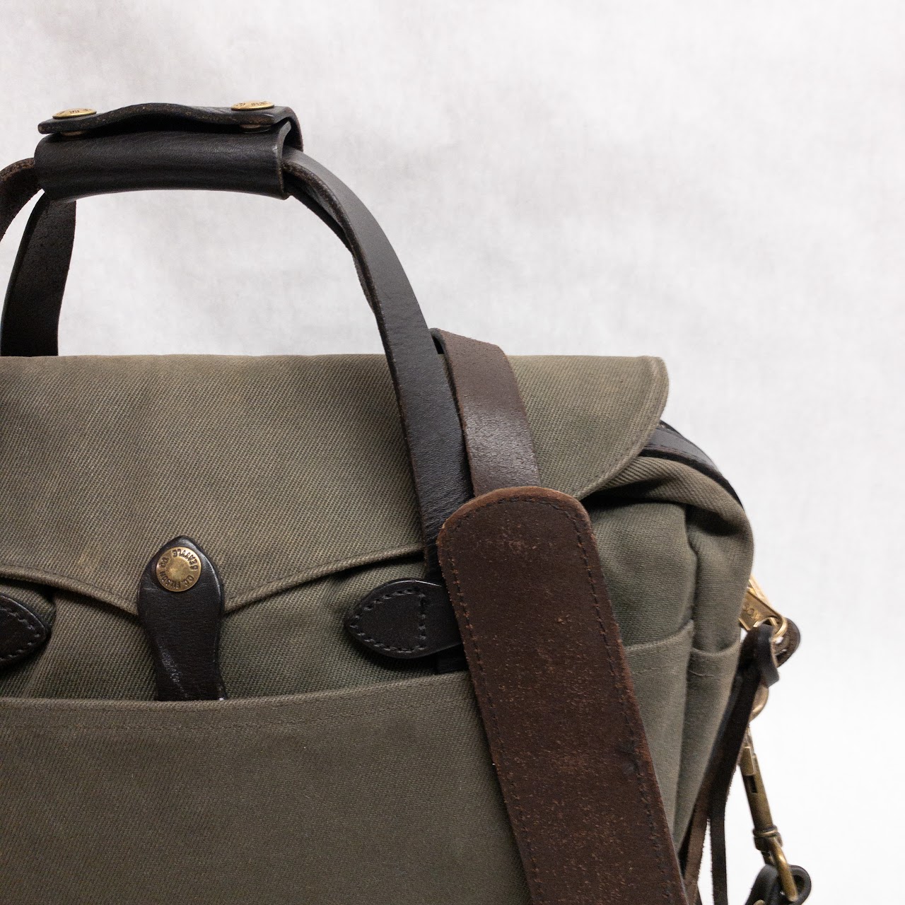 Filson Canvas & Leather Messenger Bag