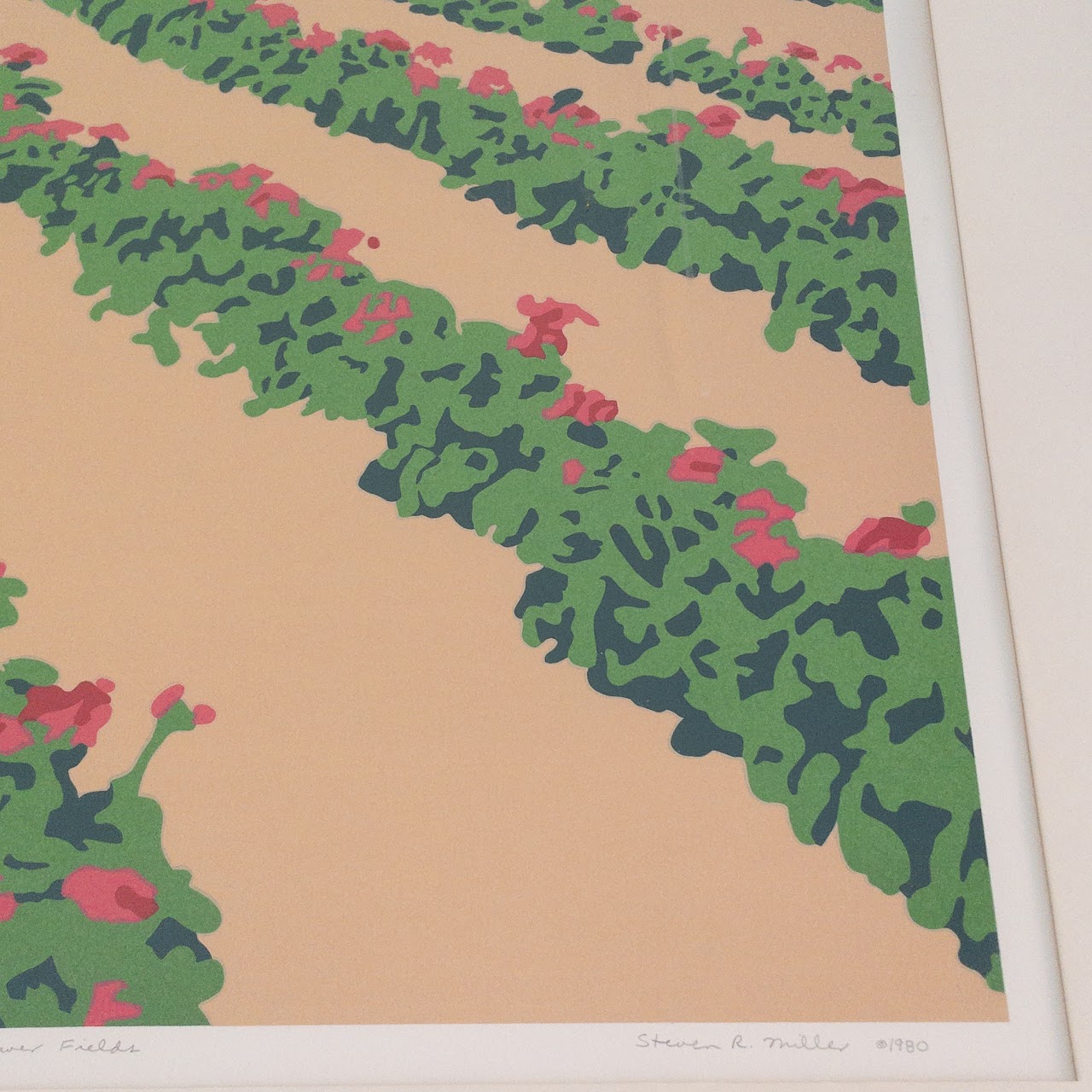 Steven R. Miller Signed 'California Flower Fields' Lithograph