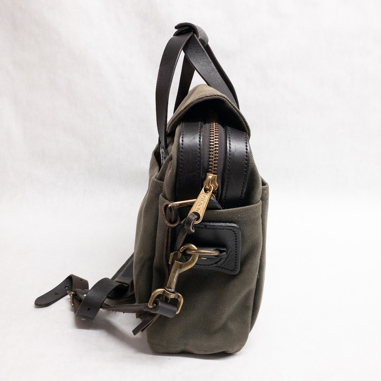 Filson Canvas & Leather Messenger Bag