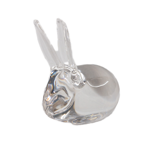 Steuben Glass Rabbit Object