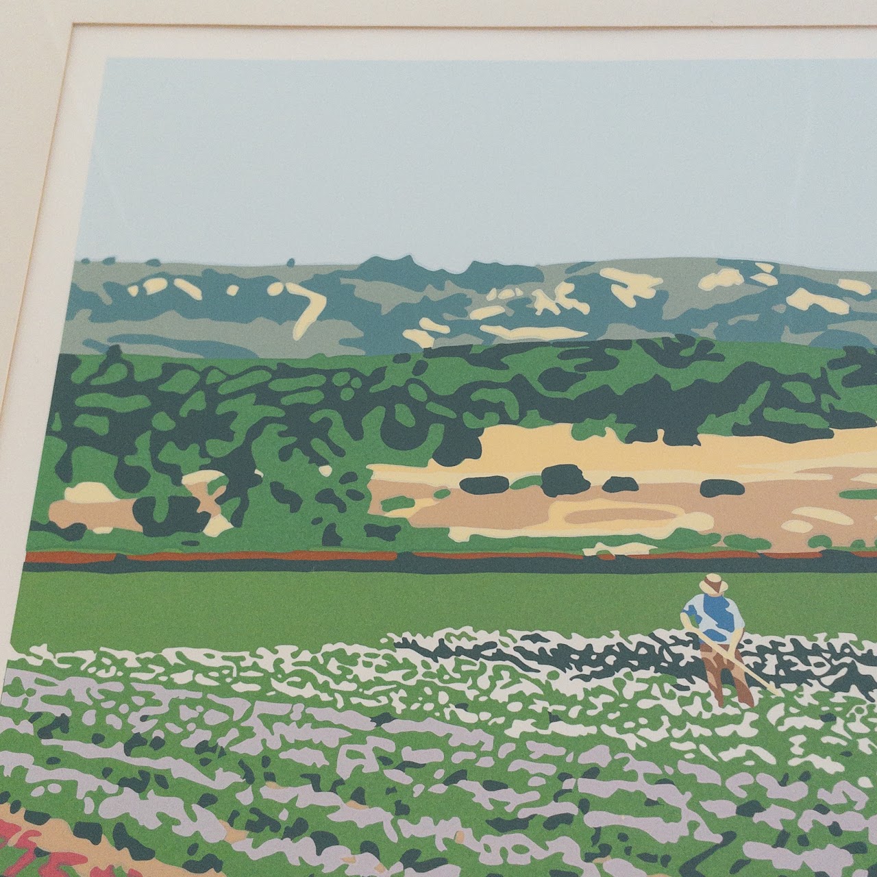 Steven R. Miller Signed 'California Flower Fields' Lithograph