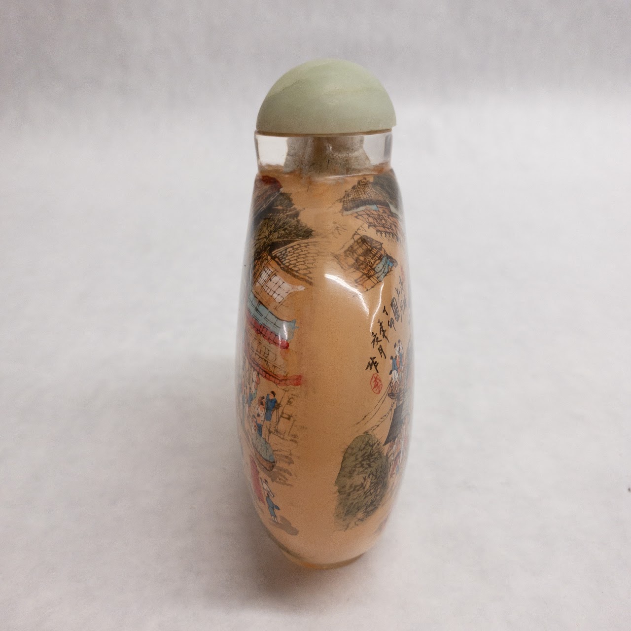 Chinese Reverse Painted Large Snuff Bottle