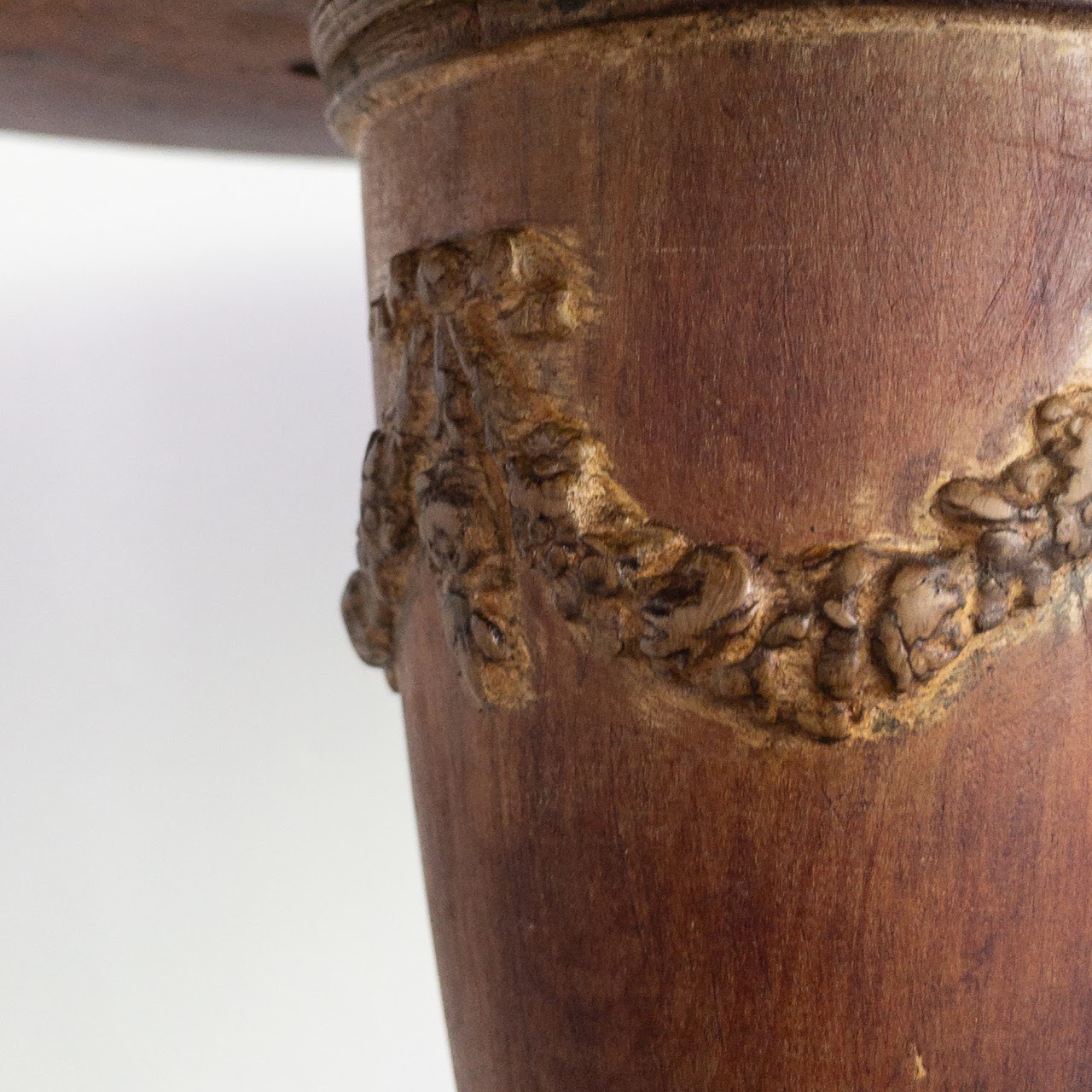 Vintage Carved Wood Accent Table