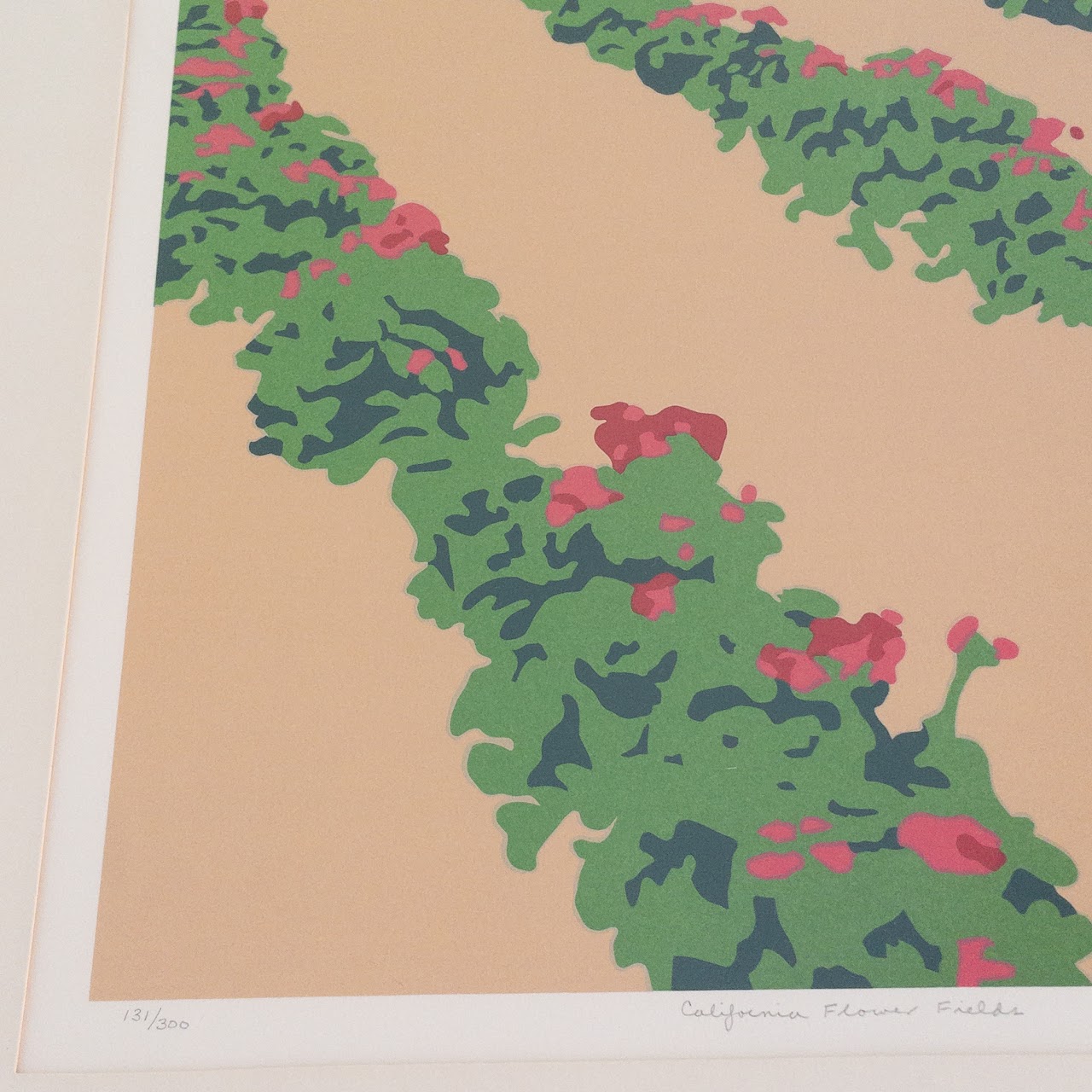 Steven R. Miller Signed 'California Flower Fields' Lithograph