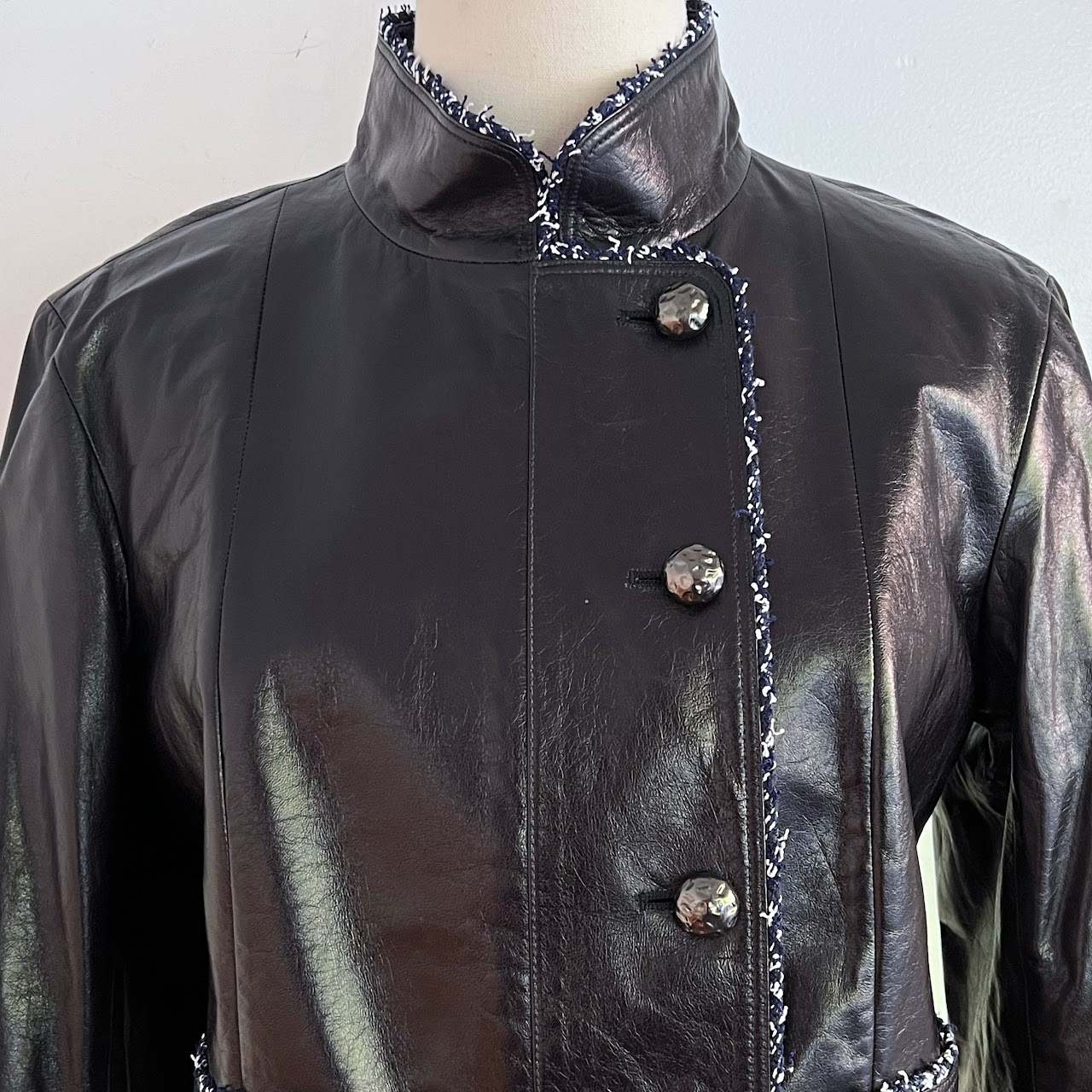 Chanel Black Lamb Leather Jacket