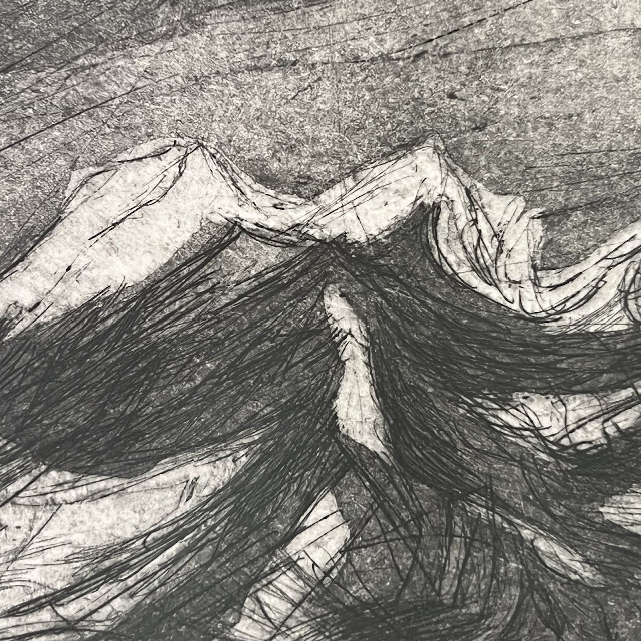 E. Heusser 'Ötztal Alps' Signed Etching and Aquatint