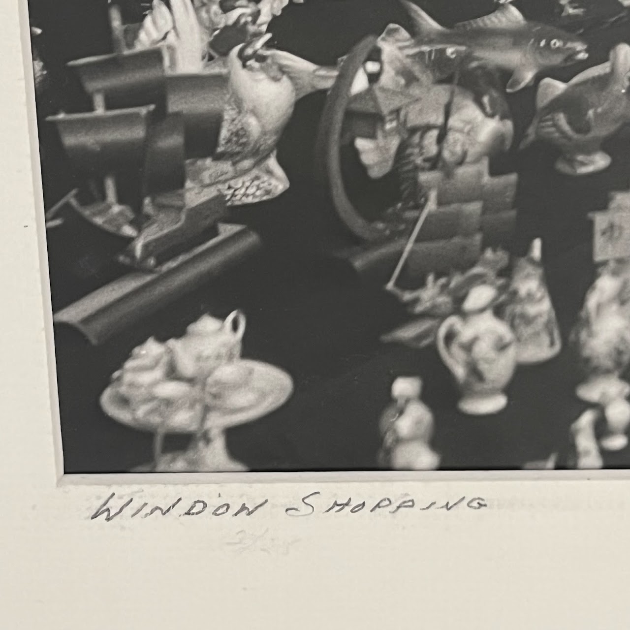 Hyman Charniak 'Window Shopping' Signed Photograph, 1954