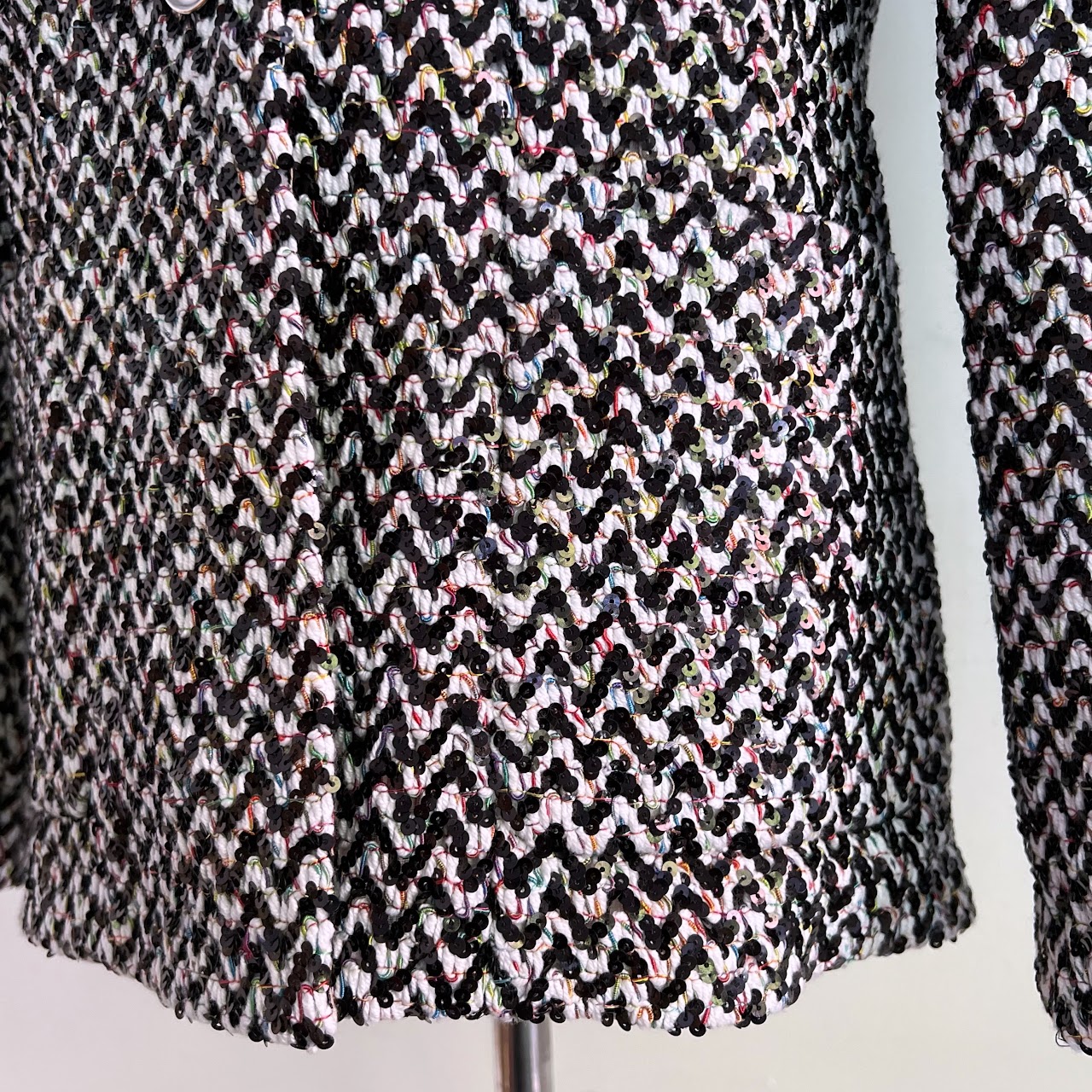 Chanel Chevron Sequined Jacket