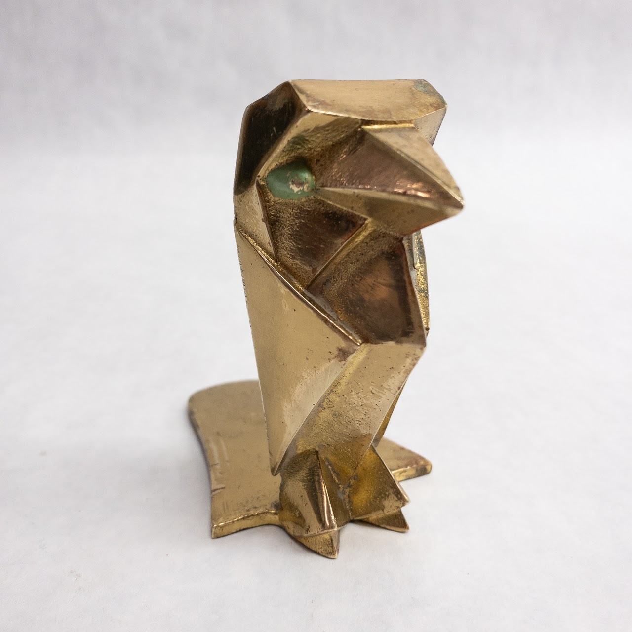 Art Brass Co. Vintage Geometric Bird Bookends