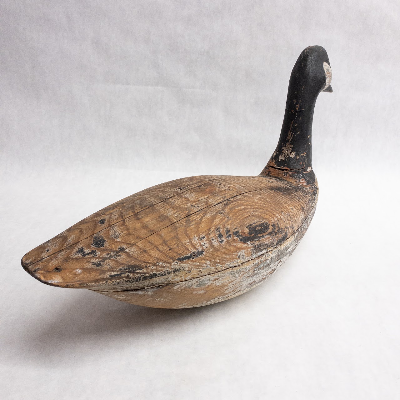 Hand Carved Wooden Goose Decoy