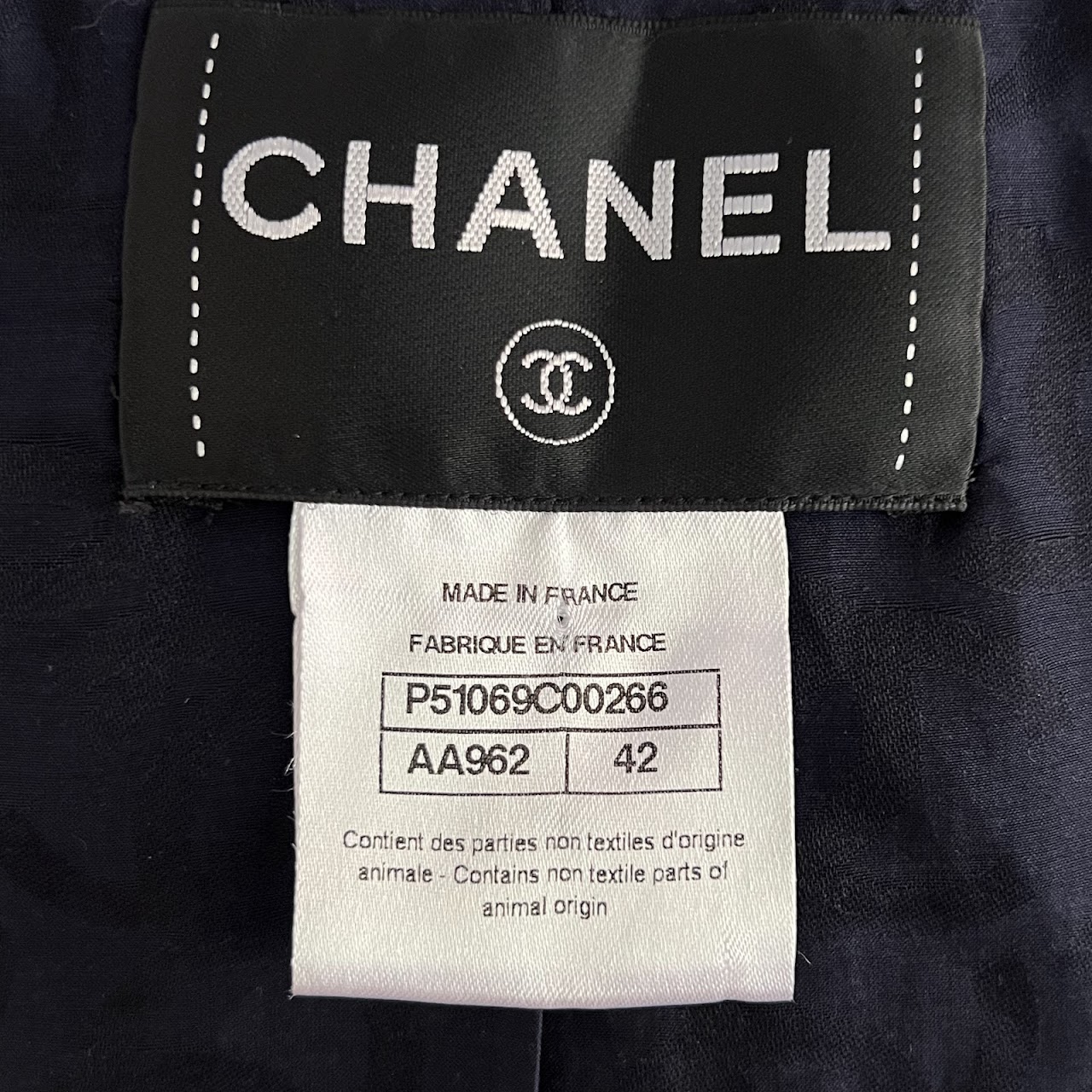 Chanel Black Lamb Leather Jacket