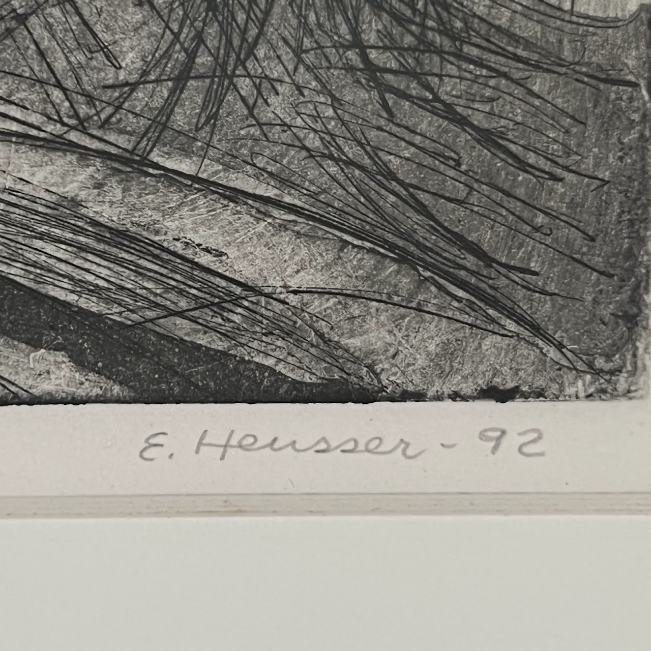 E. Heusser 'Ötztal Alps' Signed Etching and Aquatint