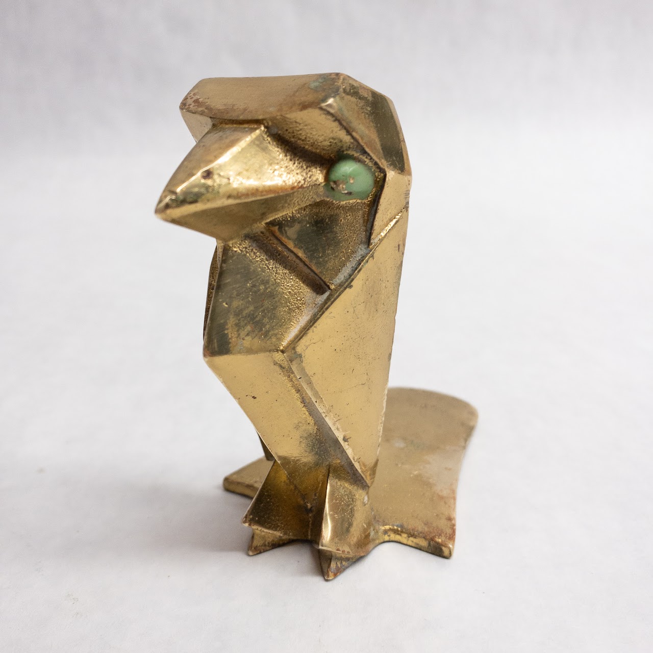 Art Brass Co. Vintage Geometric Bird Bookends