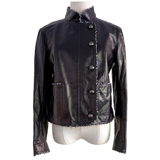 Chanel Black Lamb Leather Jacket