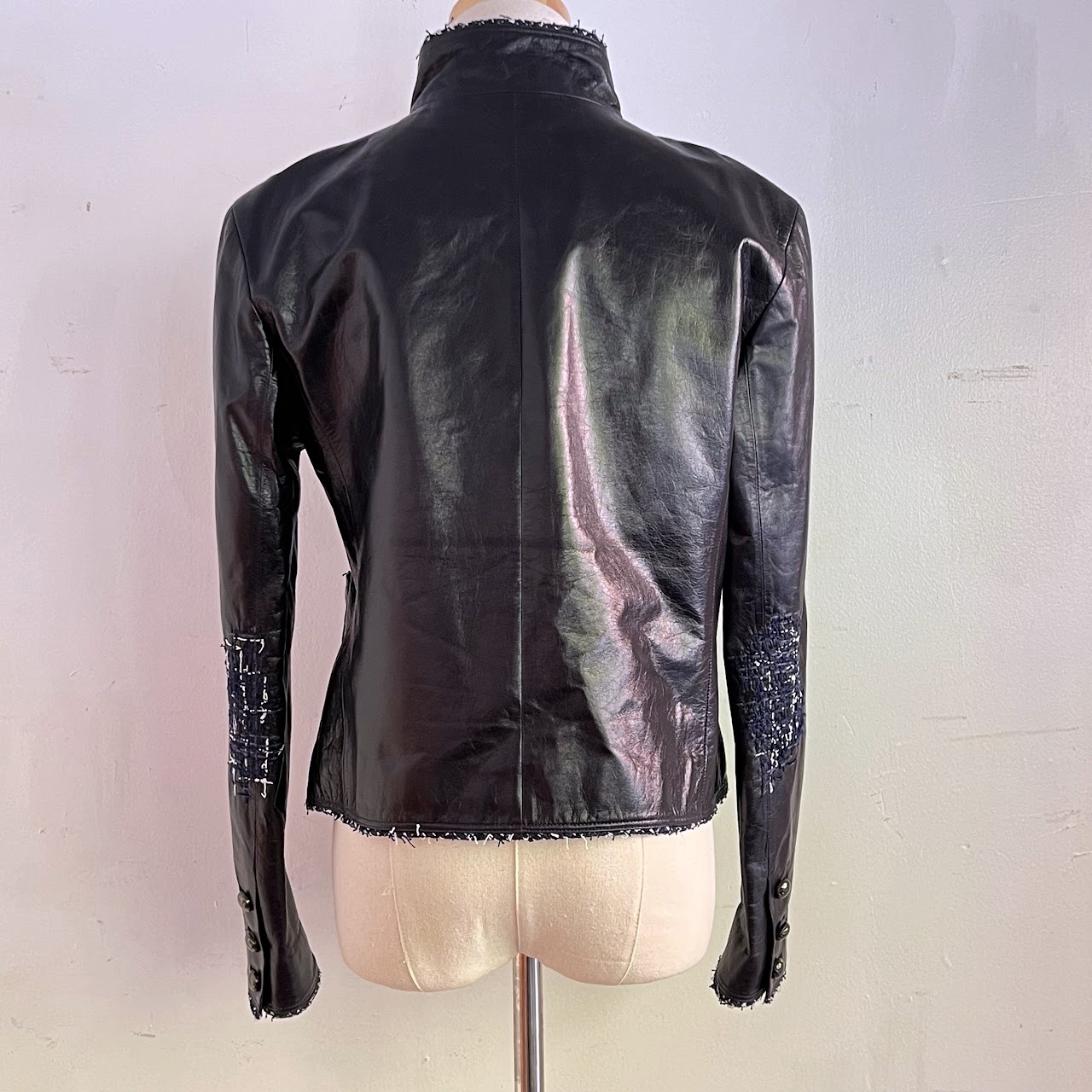 Chanel Black Lamb Leather Jacket