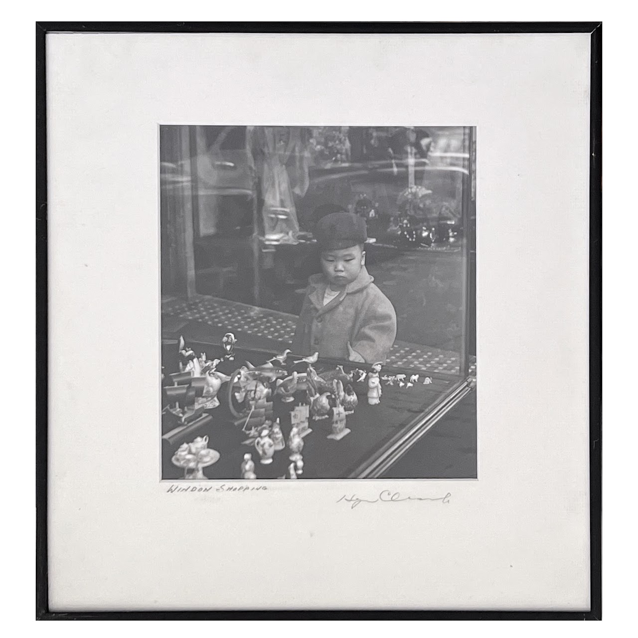 Hyman Charniak 'Window Shopping' Signed Photograph, 1954