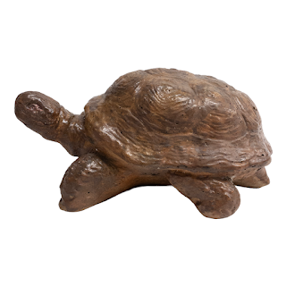 Vintage Box Turle Garden Statue