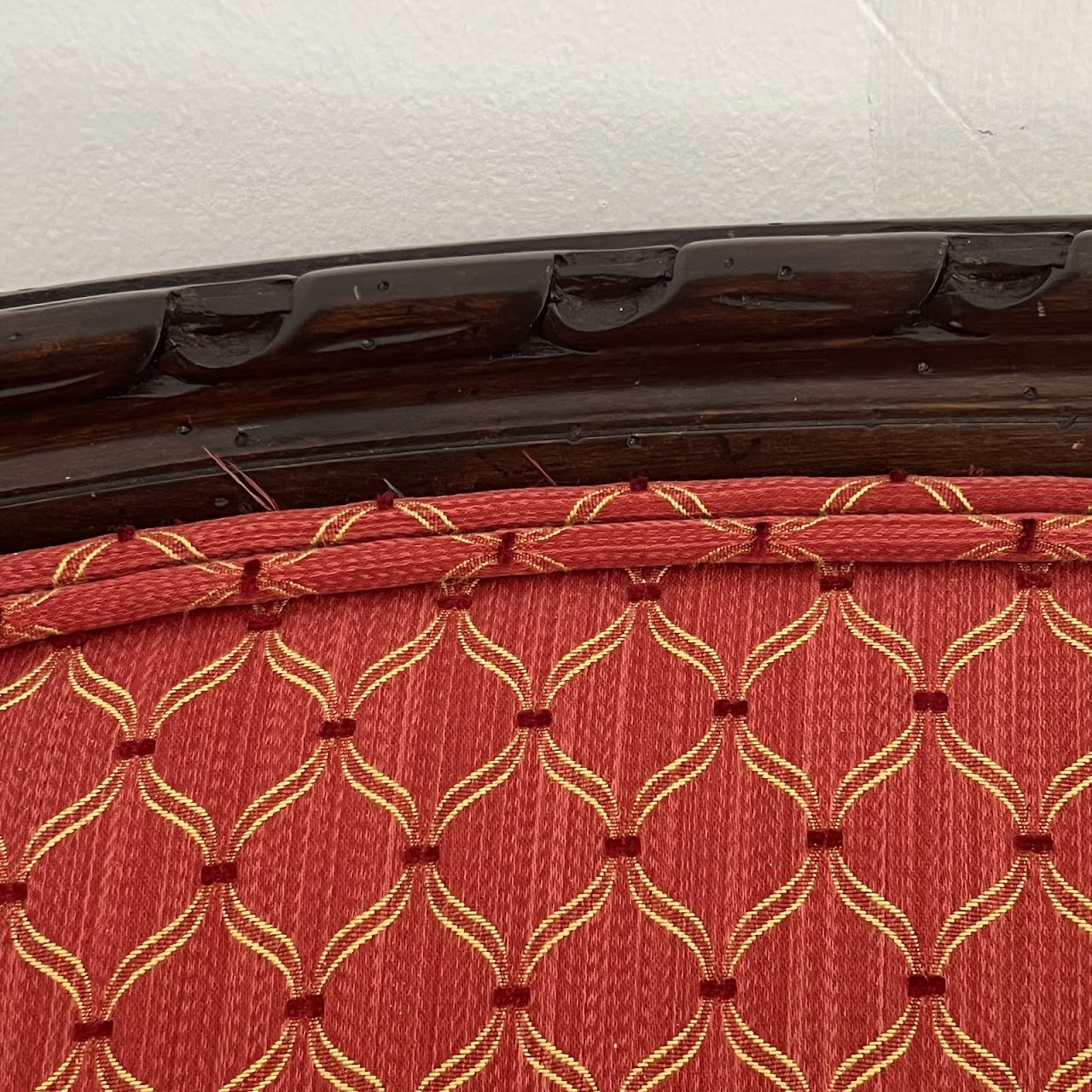 Louis XV Style Jacquard Upholstered Settee