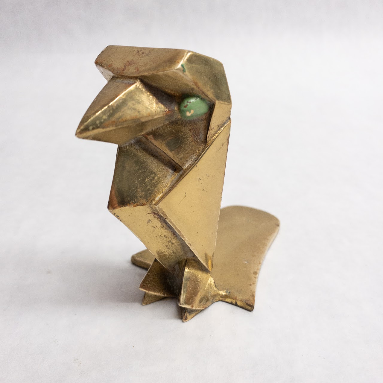 Art Brass Co. Vintage Geometric Bird Bookends