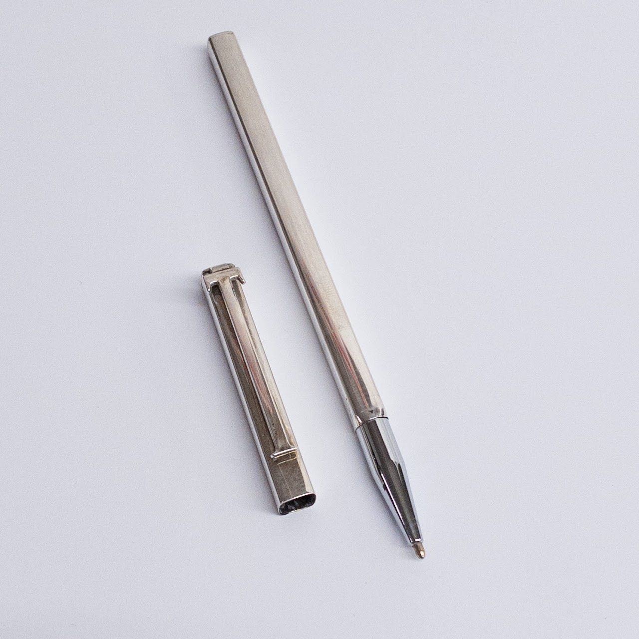 Tiffany & Co. Sterling Silver Square T-Clip Pen