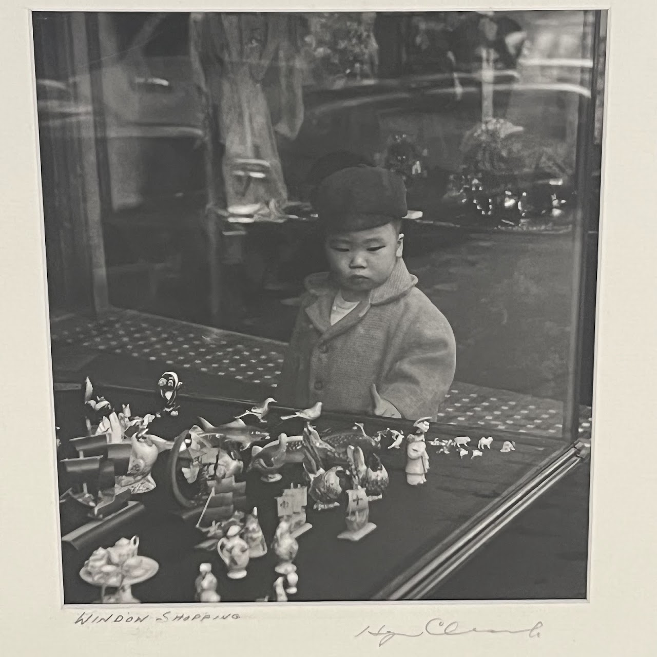 Hyman Charniak 'Window Shopping' Signed Photograph, 1954