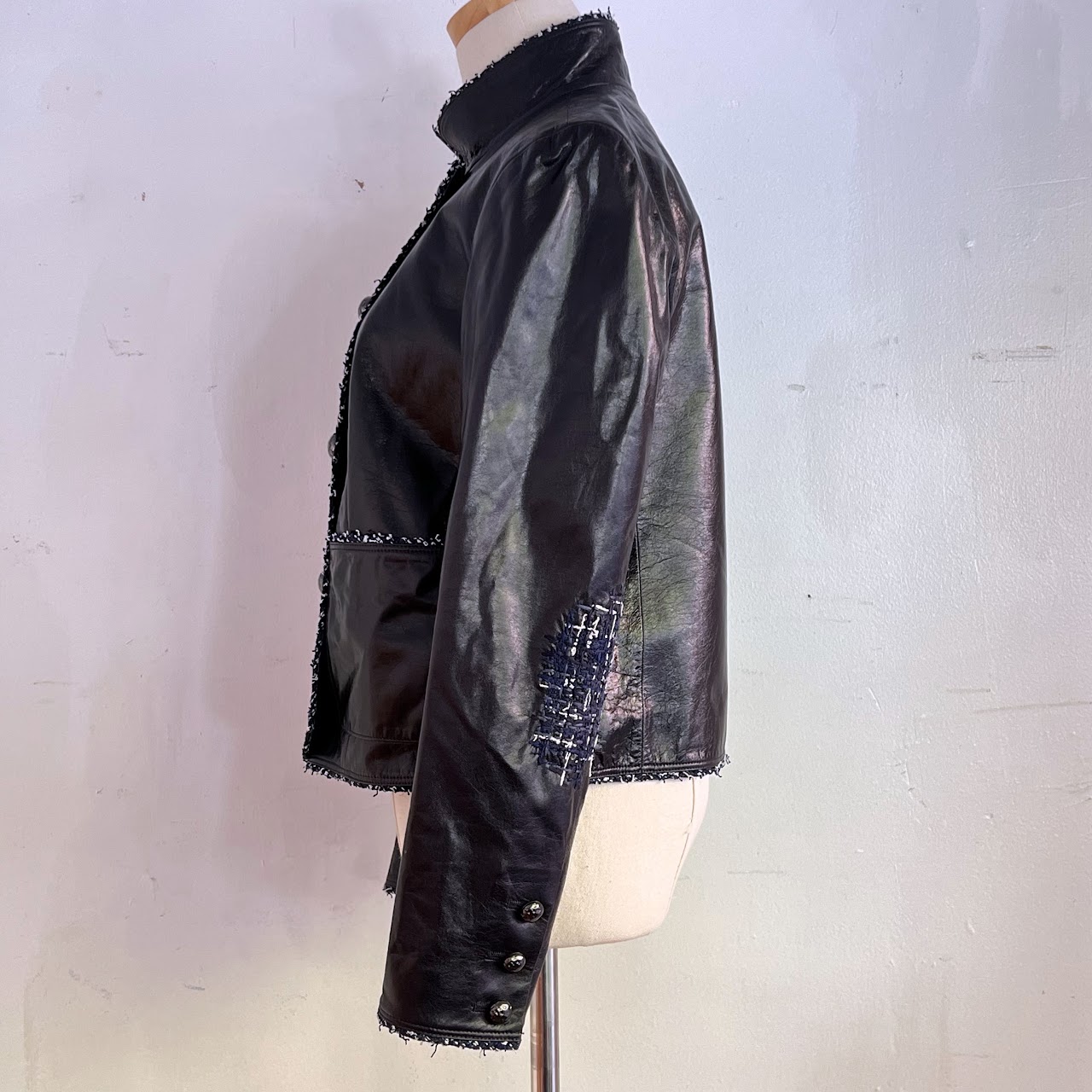 Chanel Black Lamb Leather Jacket