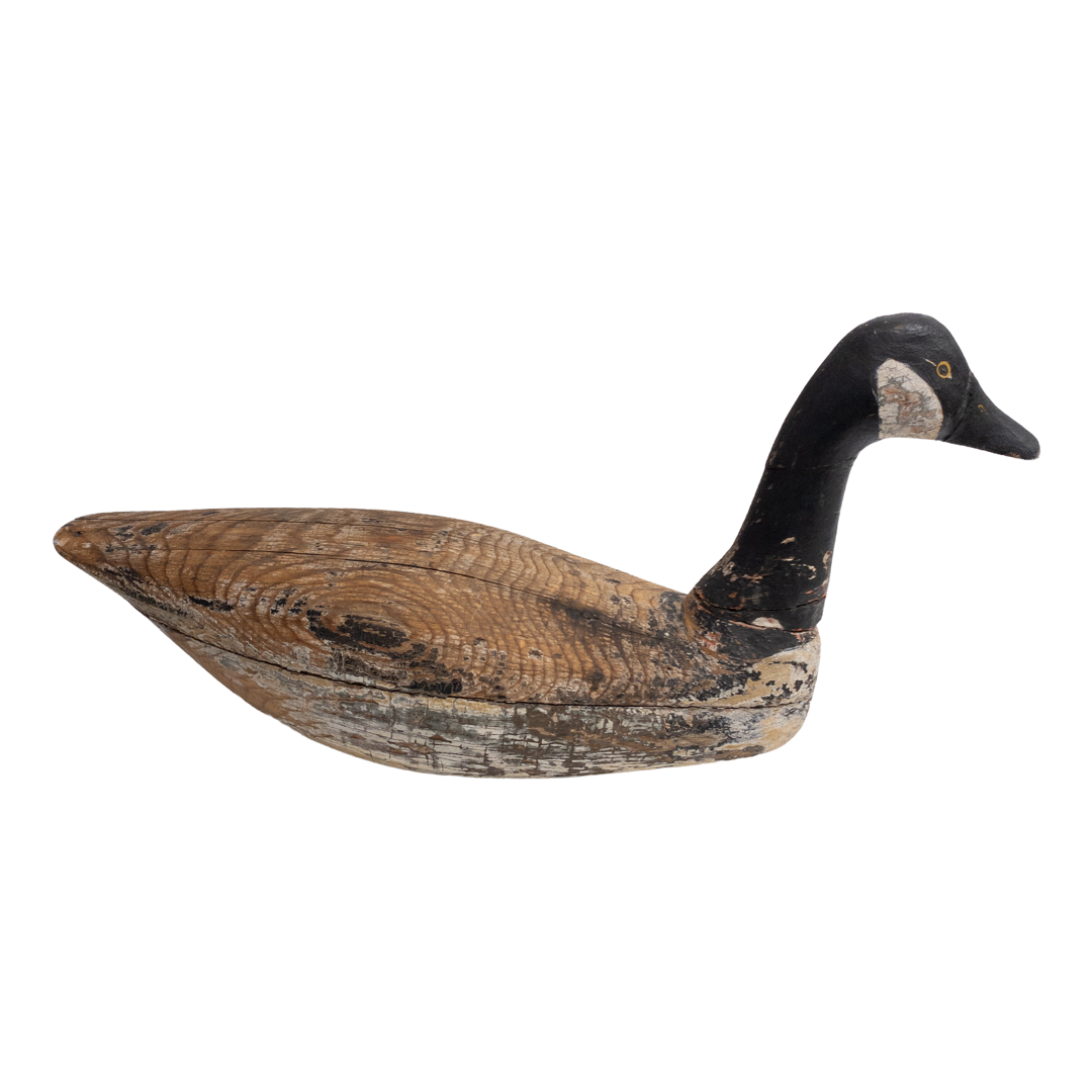 Hand Carved Wooden Goose Decoy