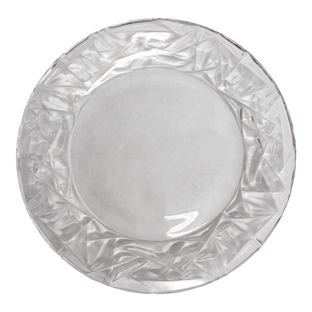 Tiffany & Co. Crystal Rock Cut Dinner Plate