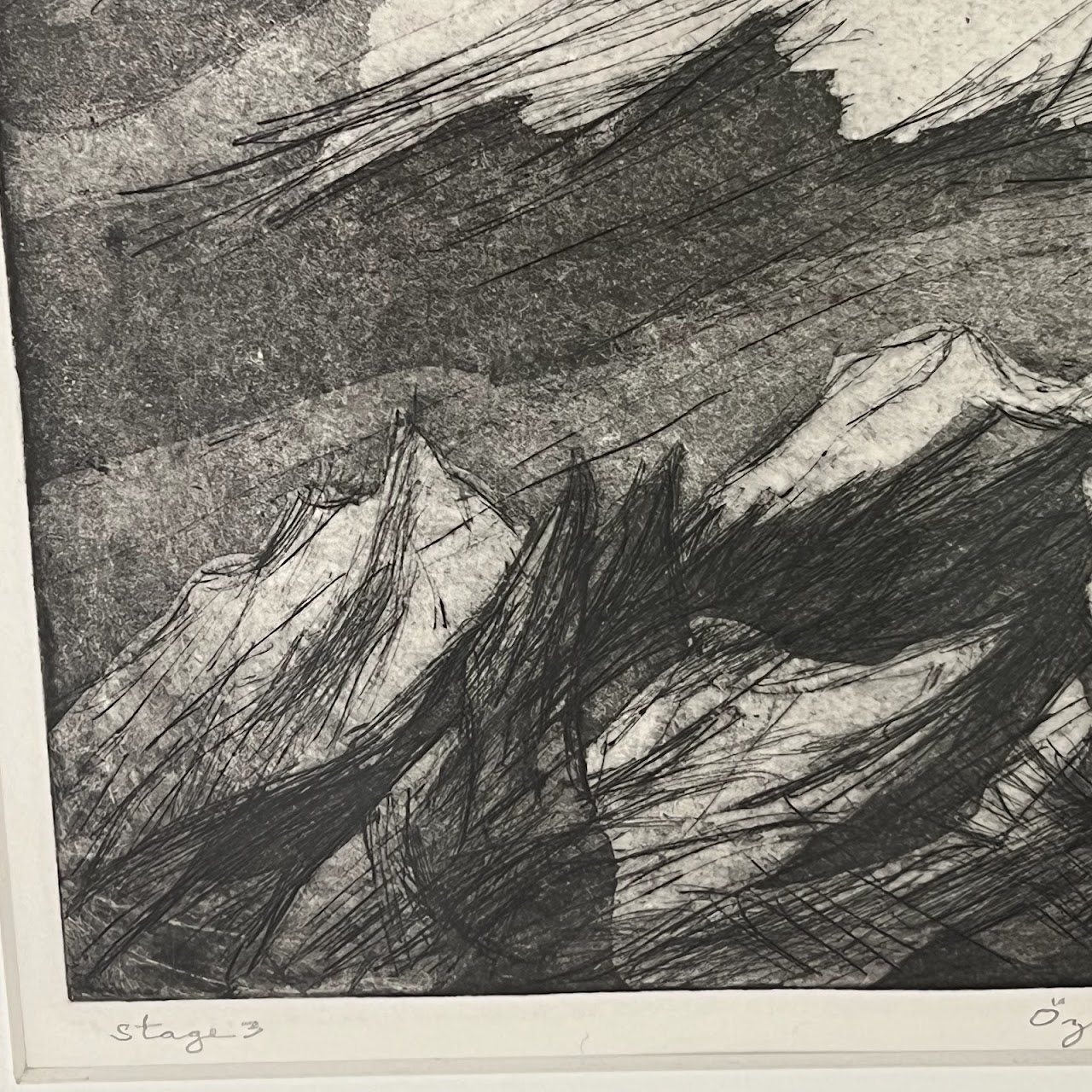 E. Heusser 'Ötztal Alps' Signed Etching and Aquatint