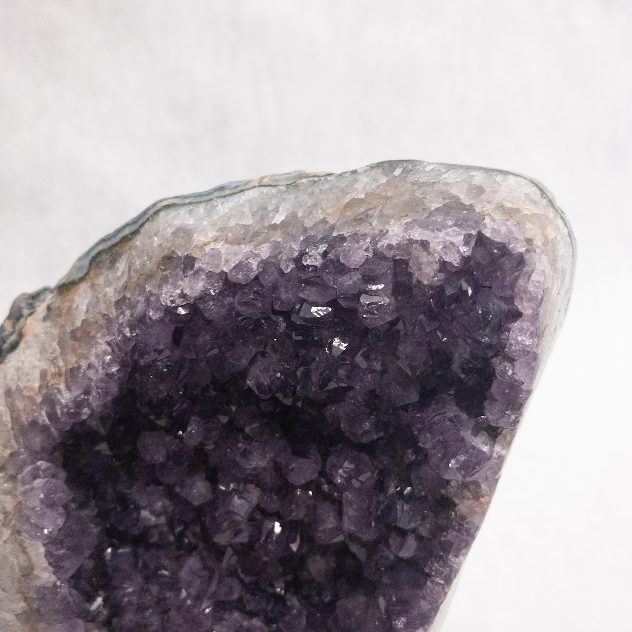 Hefty Amethyst Geode With Stand