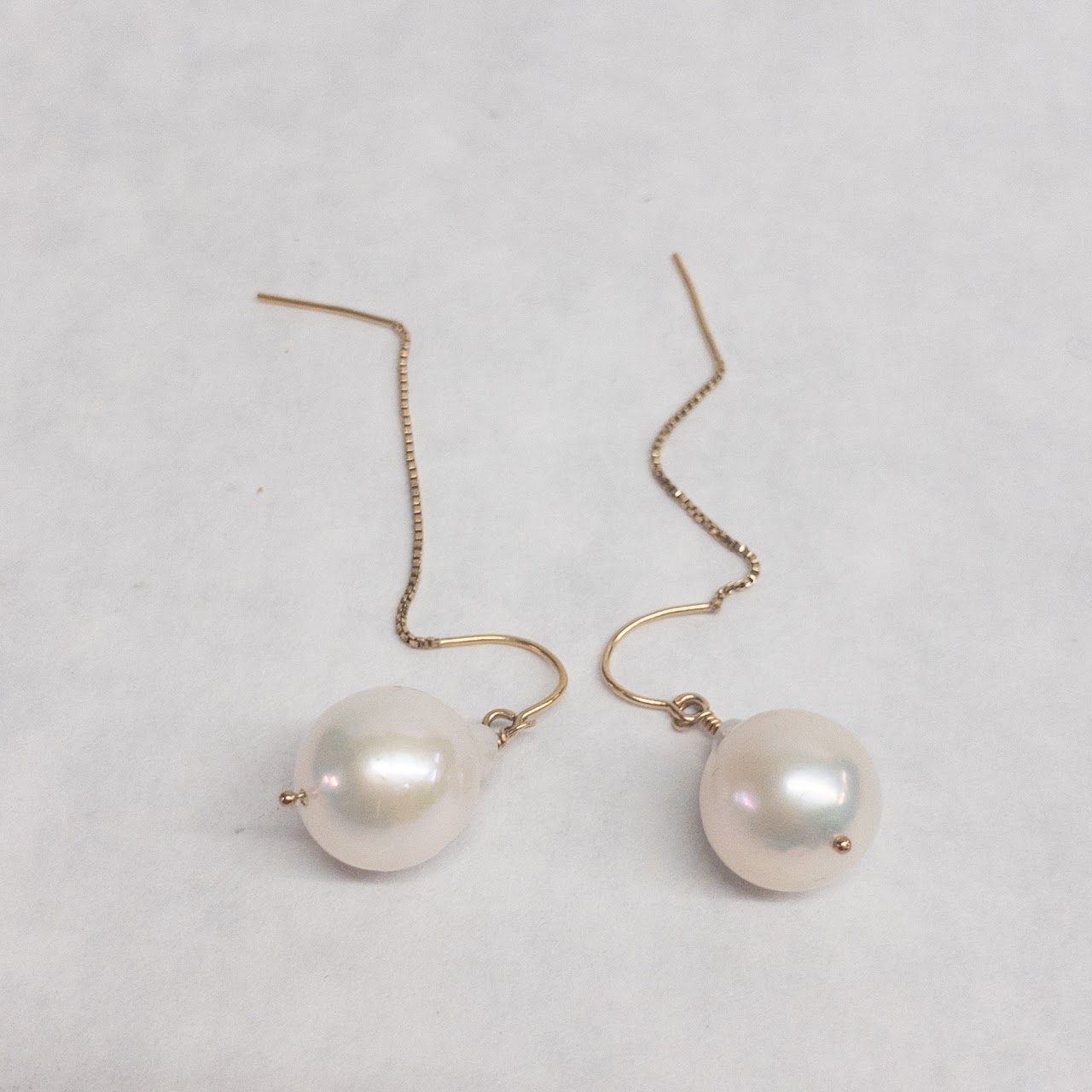 Freshwater Baroque Pearl Drop Earrings