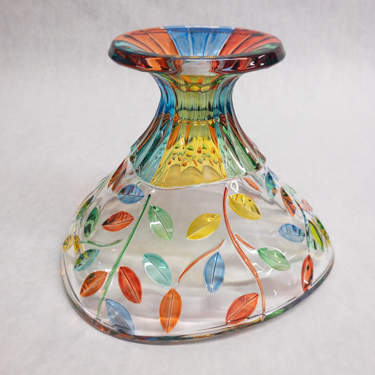 Carullo Collection Venetian Glass Pedestal Bowl