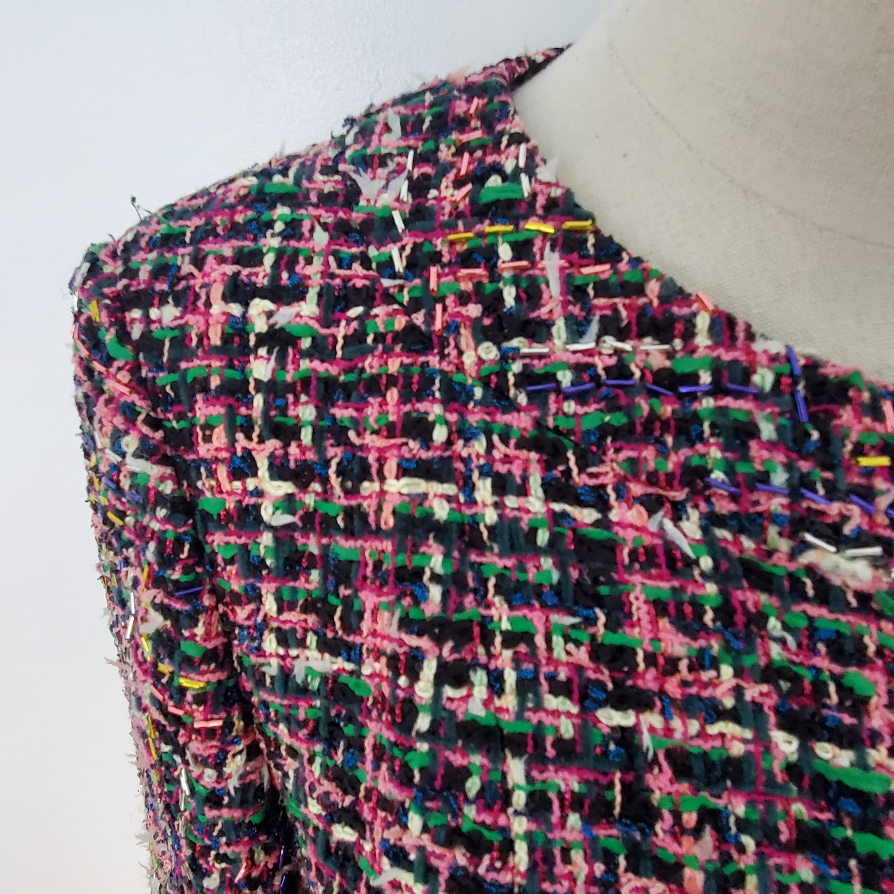 Chanel Tweed & Bugle Bead Jacket