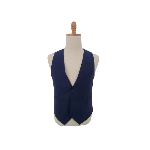 Anne Valerie Hash Pour Cartier Blue Tailored Vest