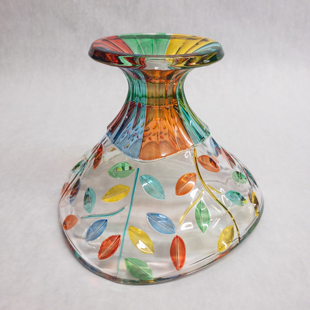 Carullo Collection Venetian Glass Pedestal Bowl