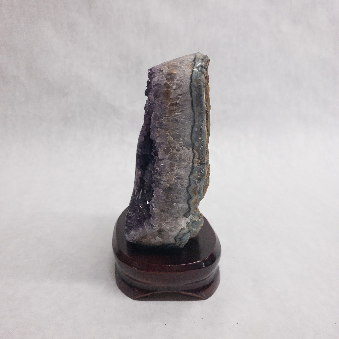 Hefty Amethyst Geode With Stand