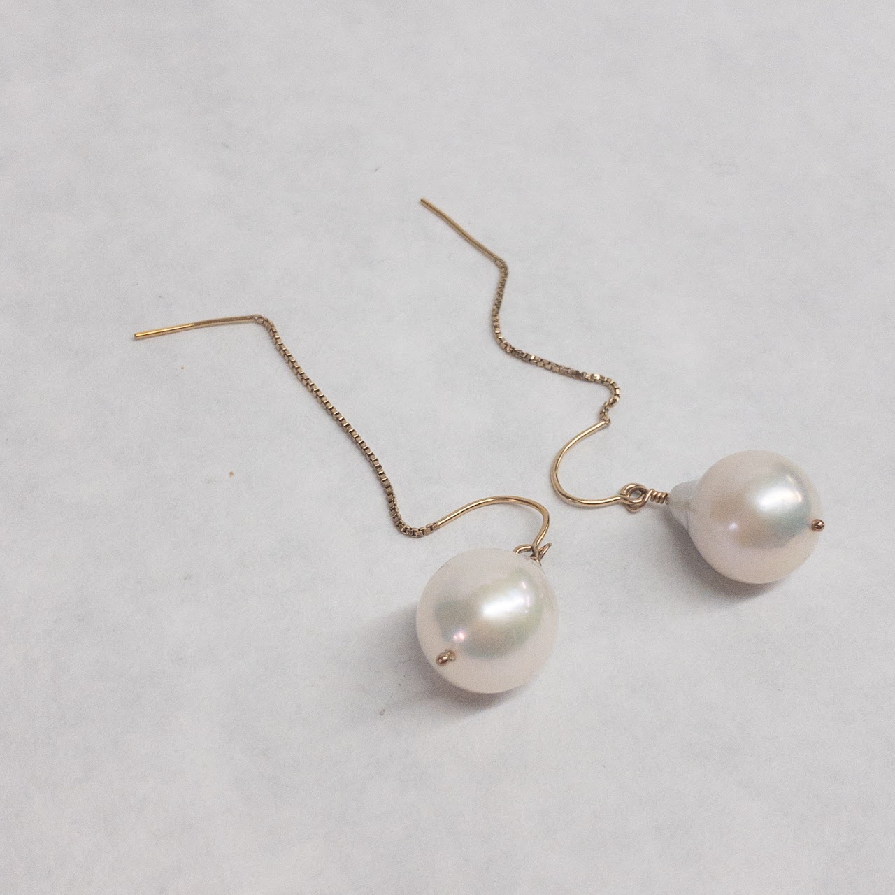 Freshwater Baroque Pearl Drop Earrings