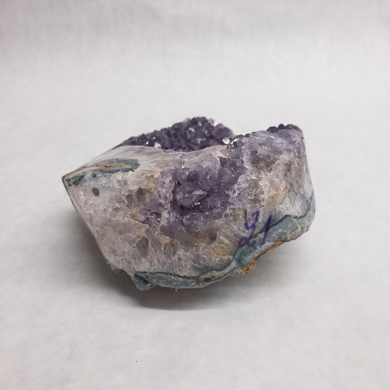 Hefty Amethyst Geode With Stand