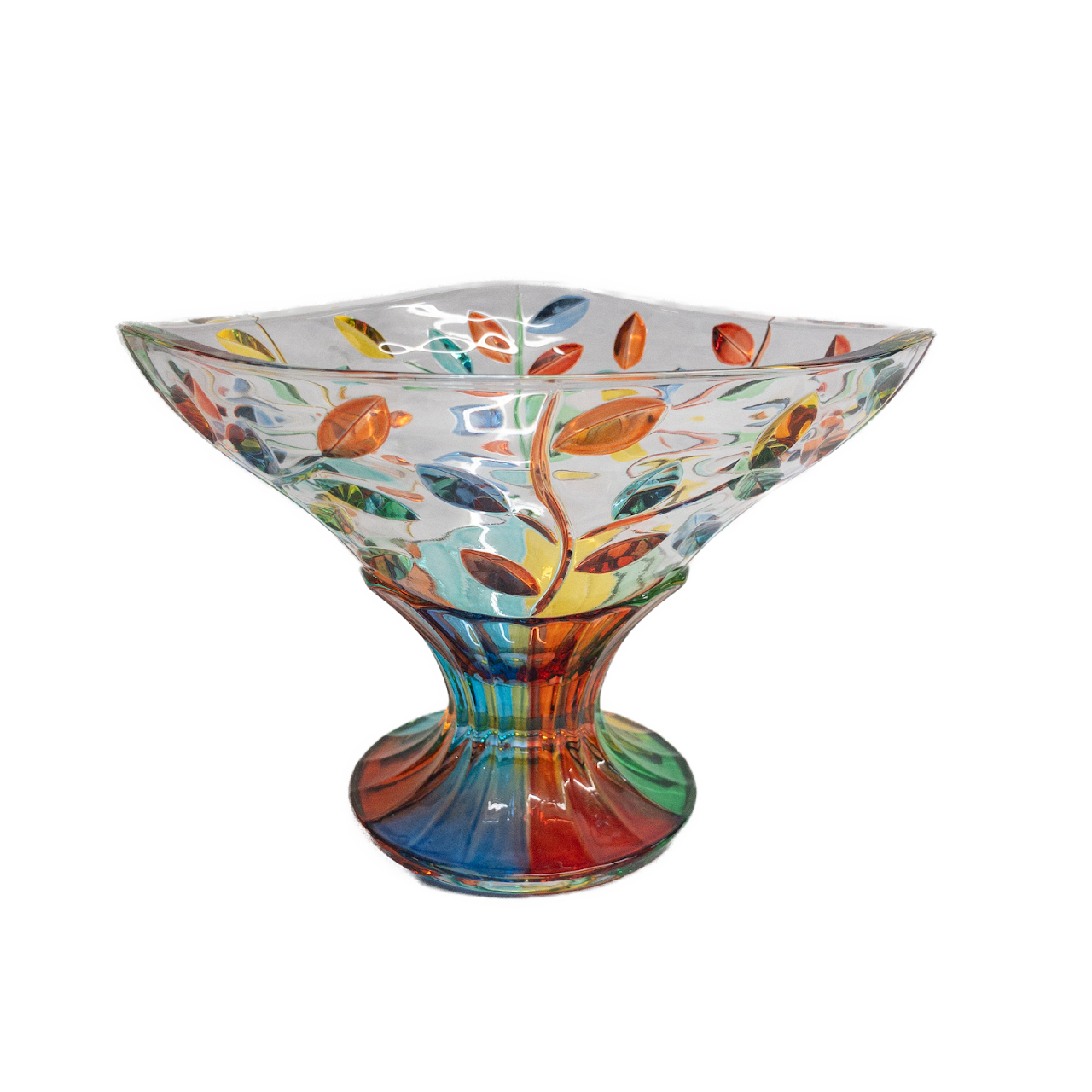 Carullo Collection Venetian Glass Pedestal Bowl