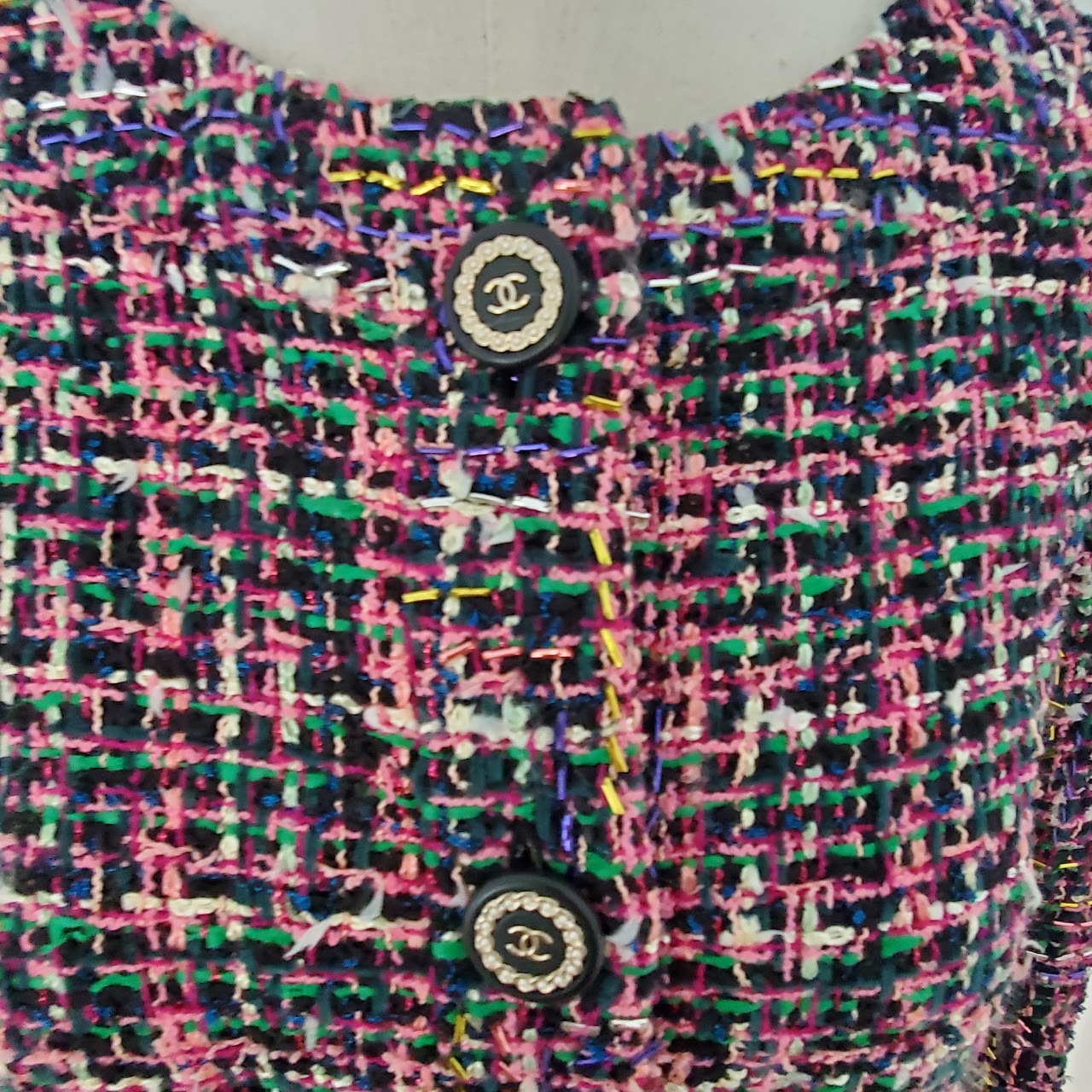 Chanel Tweed & Bugle Bead Jacket