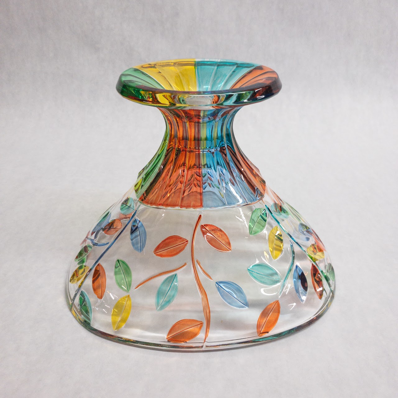 Carullo Collection Venetian Glass Pedestal Bowl