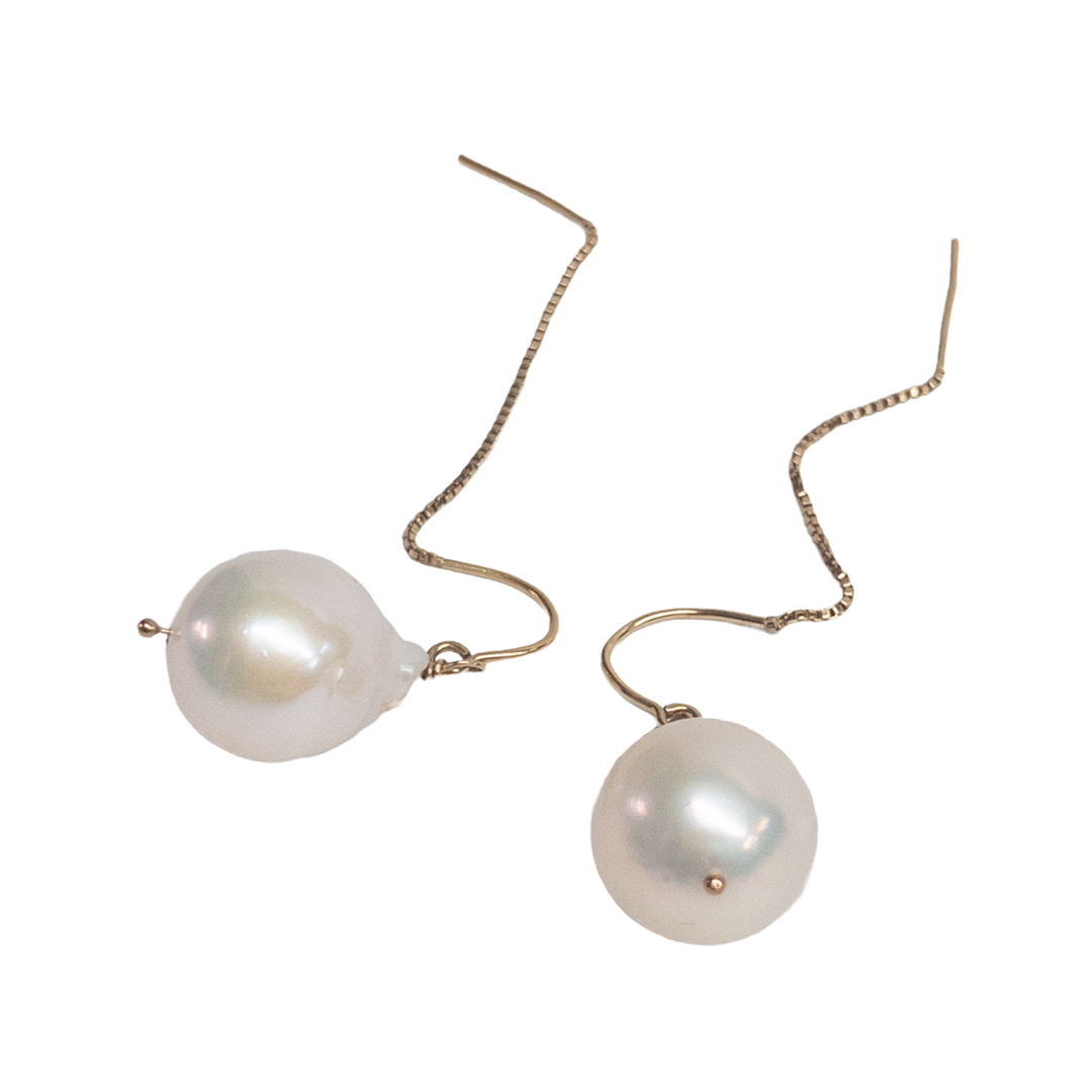 Freshwater Baroque Pearl Drop Earrings