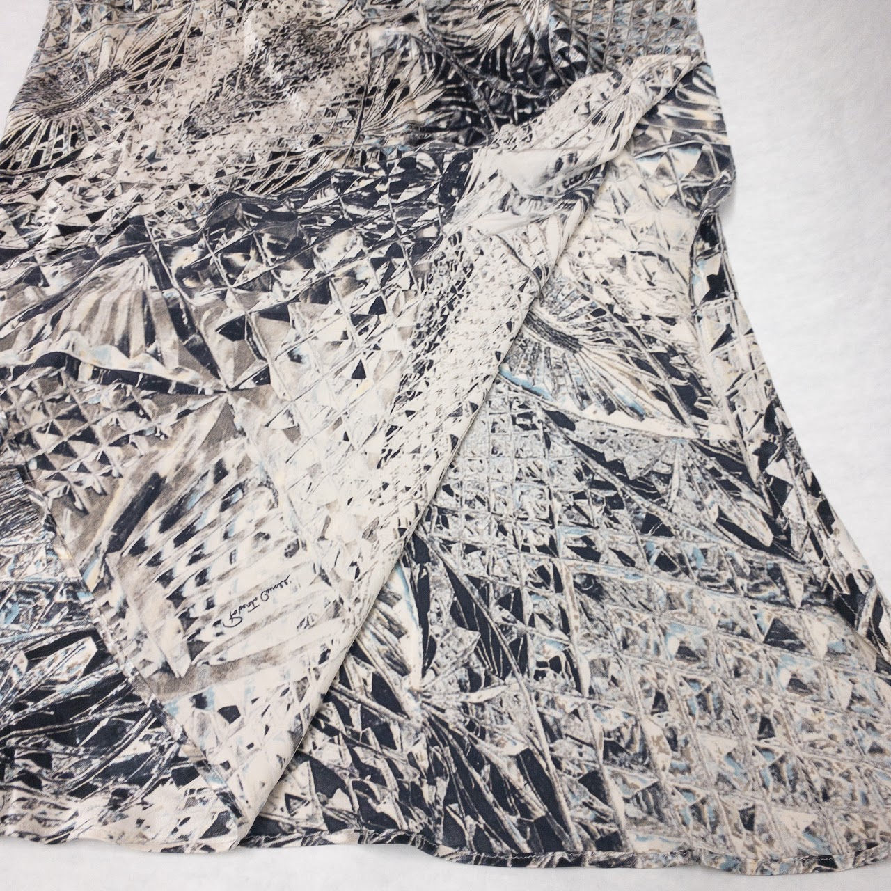 Roberto Cavalli Printed Silk Skirt