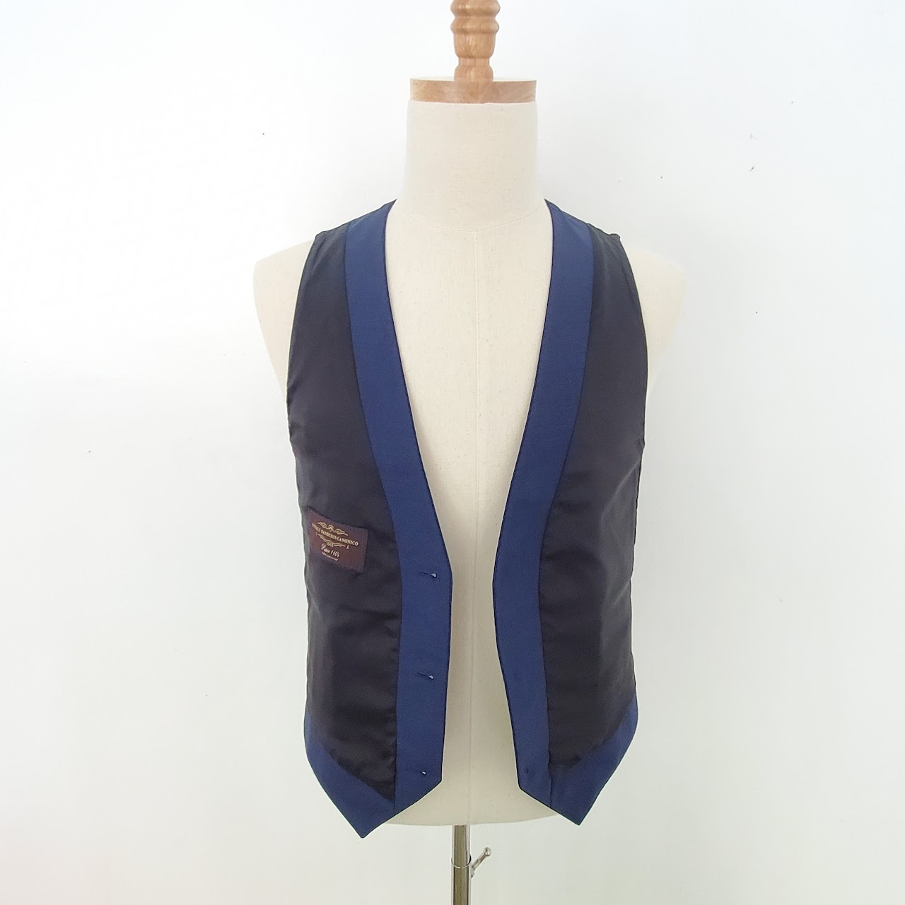 Anne Valerie Hash Pour Cartier Blue Tailored Vest