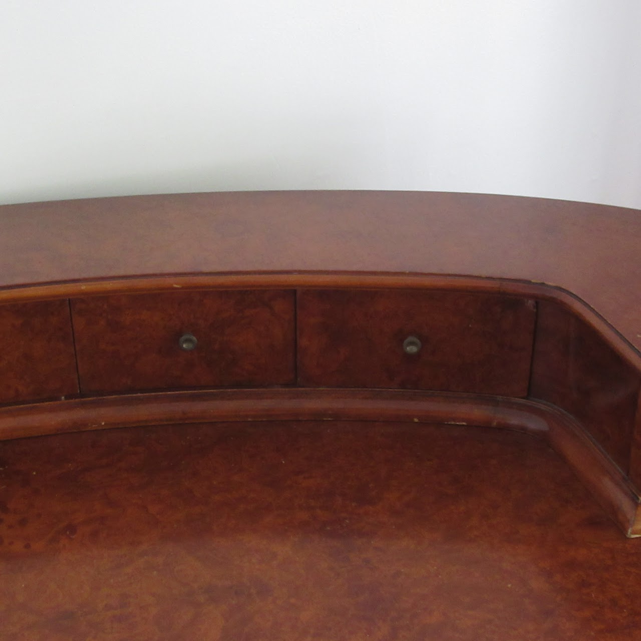 Italian Burlwood Veneer Desk