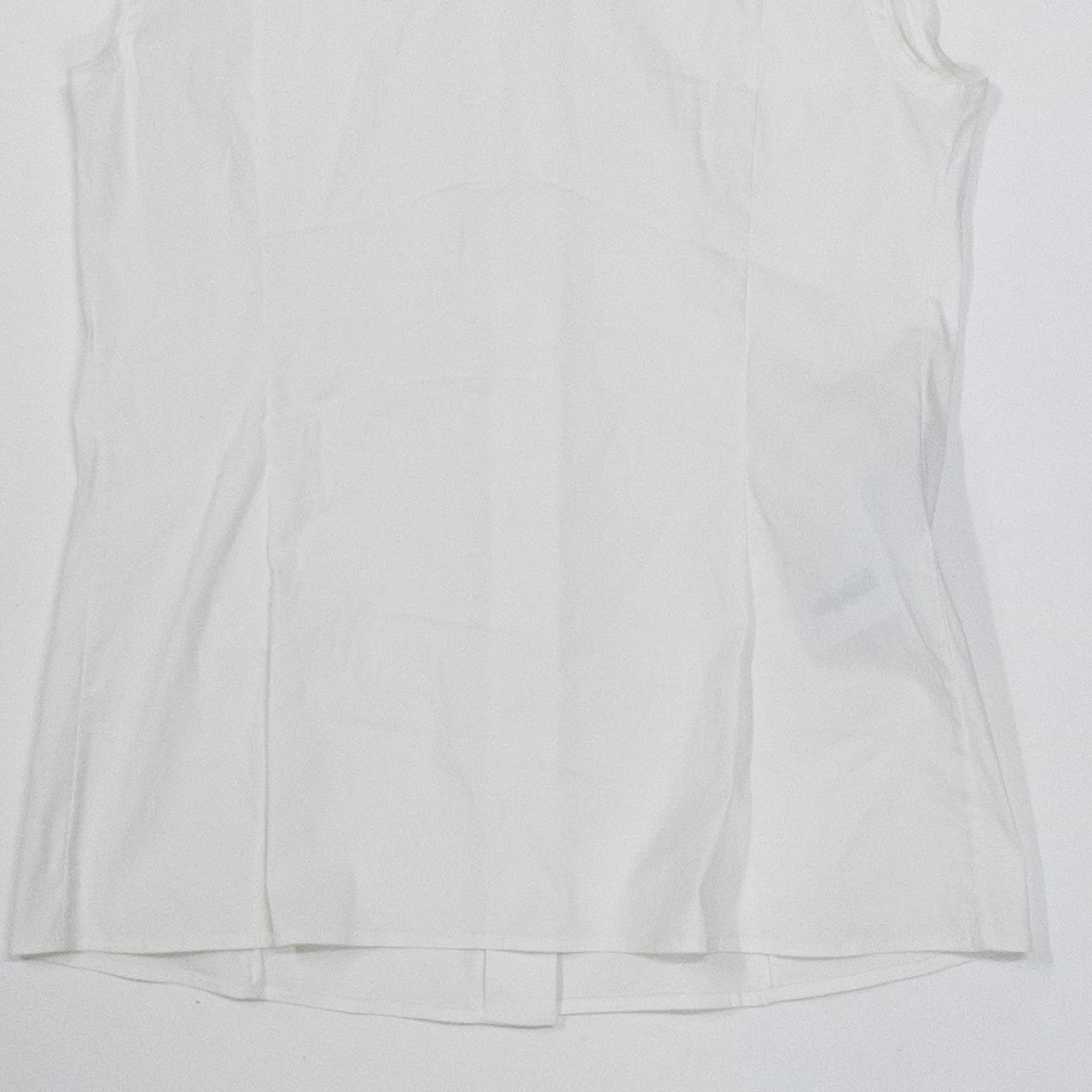 Prada Embellished Collar Sleeveless Blouse