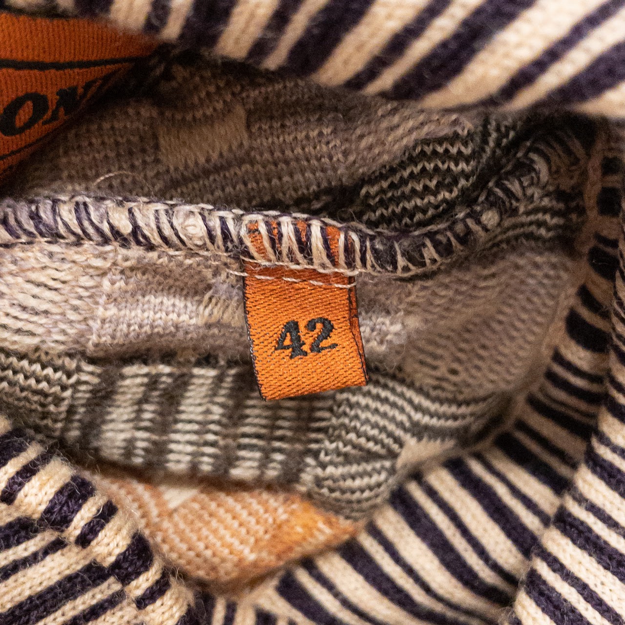 Missoni Knit Patterned Funnel Neck Sweater