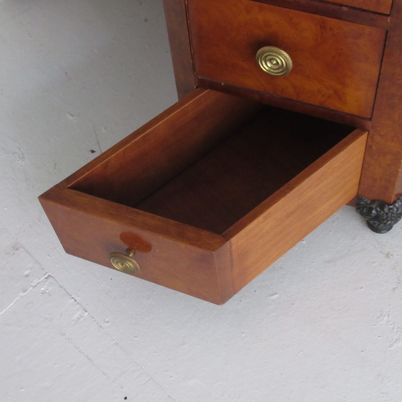 Italian Burlwood Veneer Desk